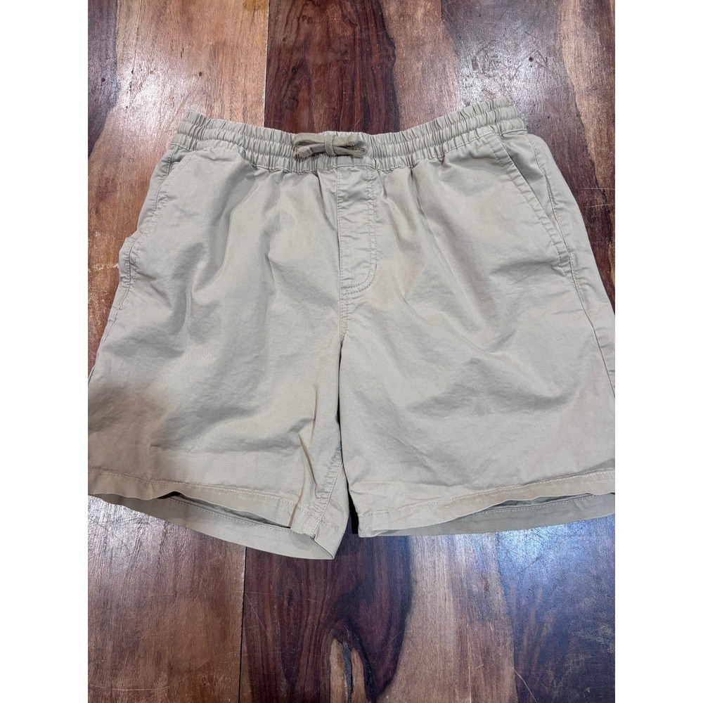 VANS range elastic shorts mens medium khaki brown relaxed fit drawstring skater